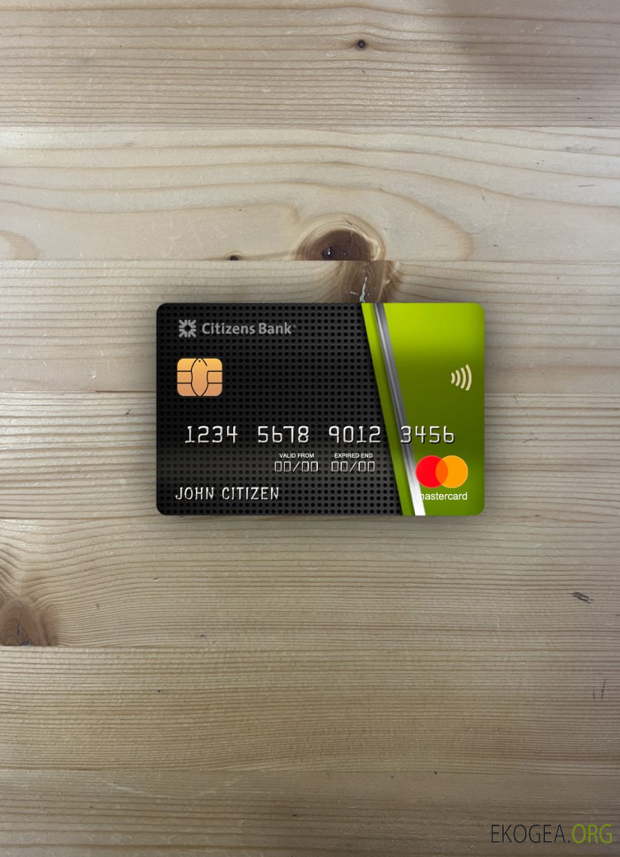 USA Citizens Bank Mastercard photolook , avant